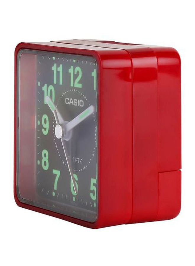 CASIO - Analog Alarm Desk Clock Red/Black/Green - Image 1