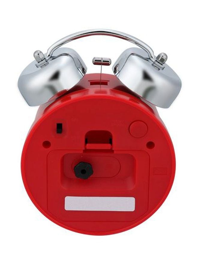CASIO Twin Bell Alarm Clock Red/Black/Silver 13.6 x 10.6 x 6.0cm  - Image 2