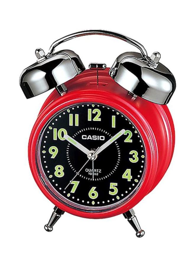 CASIO Twin Bell Alarm Clock Red/Black/Silver 13.6 x 10.6 x 6.0cm  - Image 3