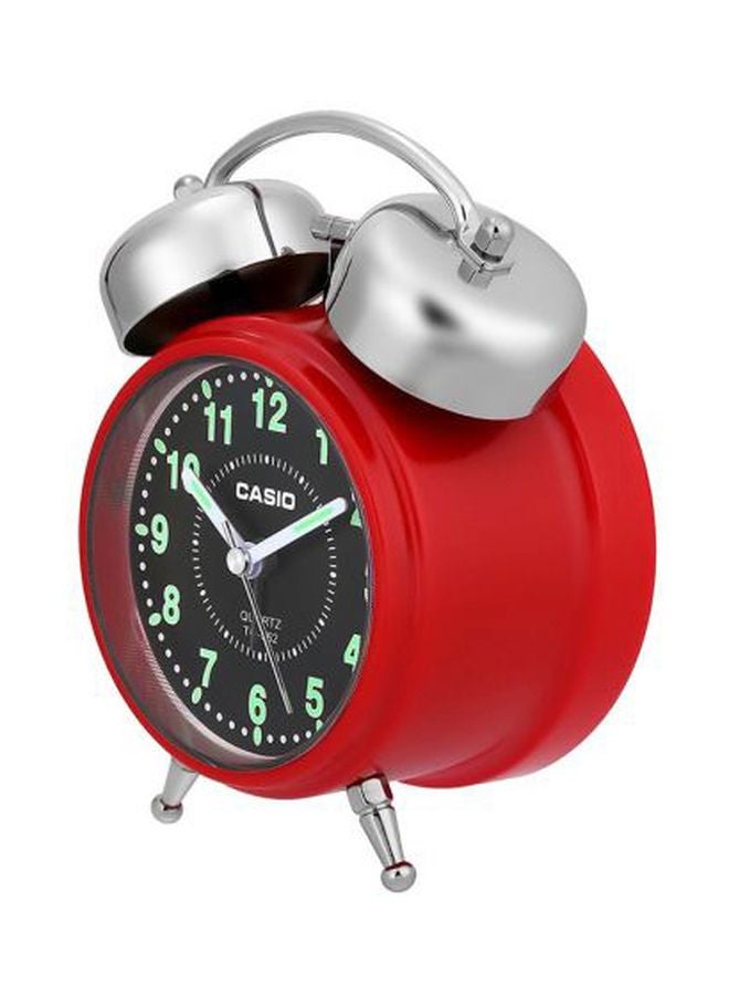 CASIO Twin Bell Alarm Clock Red/Black/Silver 13.6 x 10.6 x 6.0cm  - Image 4