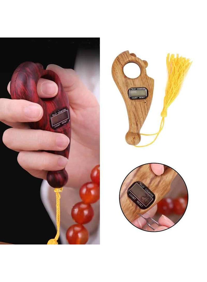 Generic Digital Tasbih Talley Counter Beige  - Image 3