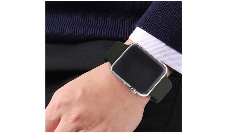 D'VOGUE Compatible With Apple watch iWatch Series 6/5/4/3/2/1 Dark Olive - Image 5