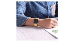 D'VOGUE Compatible With Apple watch iWatch Series 6/5/4/3/2/1 Yellow  - Image 5