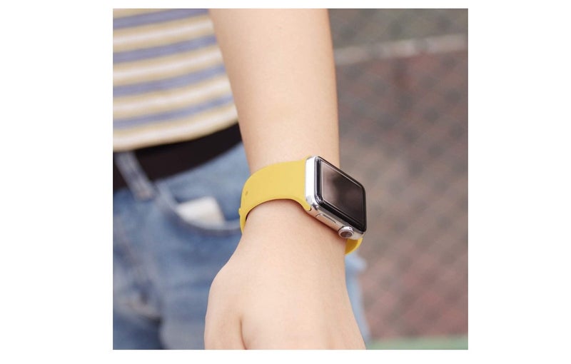 D'VOGUE - Compatible With Apple watch iWatch Series 6/5/4/3/2/1 Yellow - Image 1