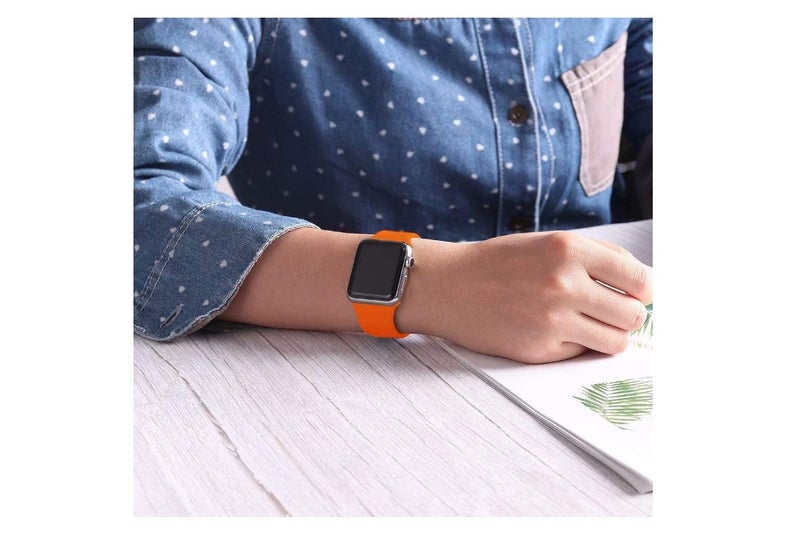 D'VOGUE Compatible With Apple watch iWatch Series 6/5/4/3/2/1 Orange - Image 4
