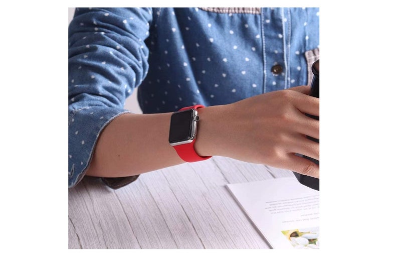 D'VOGUE - Compatible With Apple watch iWatch Series 6/5/4/3/2/1 Red - Image 1