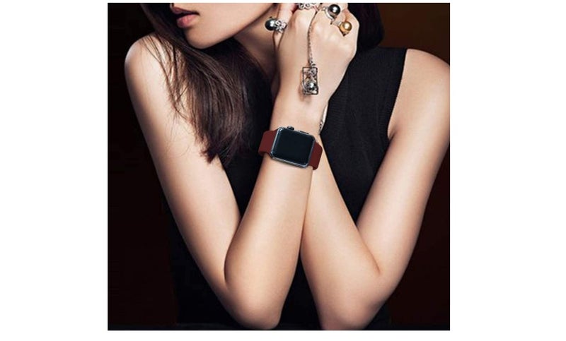 D'VOGUE Compatible With Apple watch iWatch Series 6/5/4/3/2/1 Wine Red - Image 4