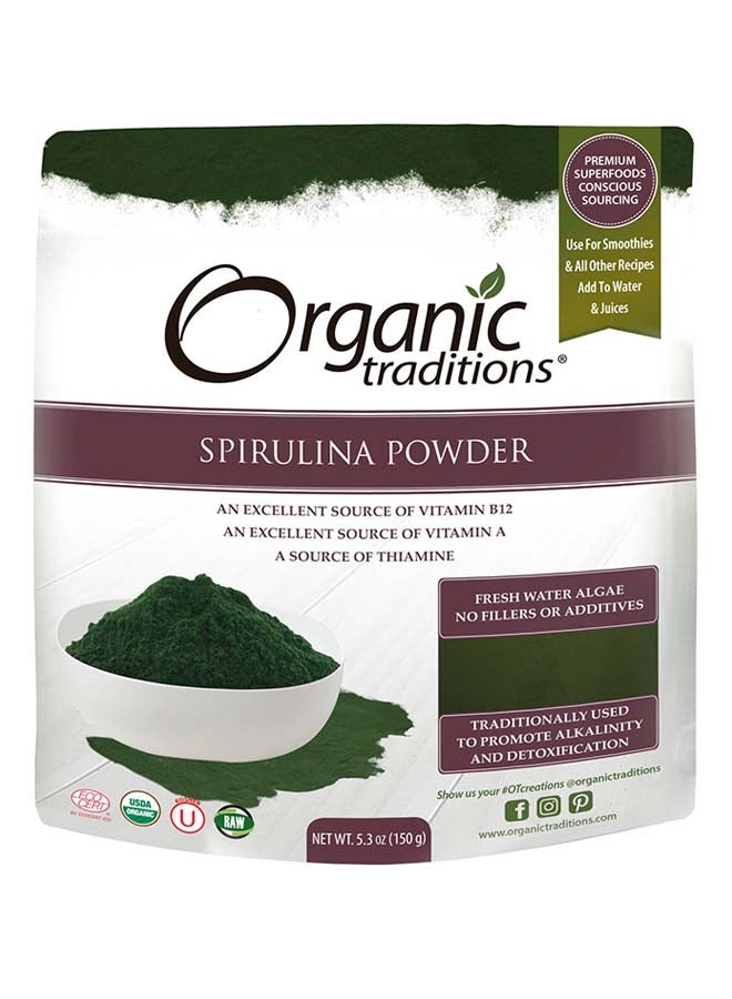 Organic Traditions Spirulina Powder 150grams  - Image 1