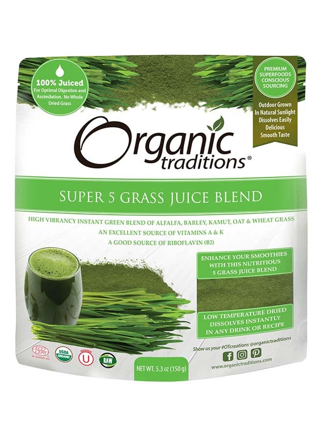 Organic Traditions Super Grass Juice Blend 150grams  - Image 1