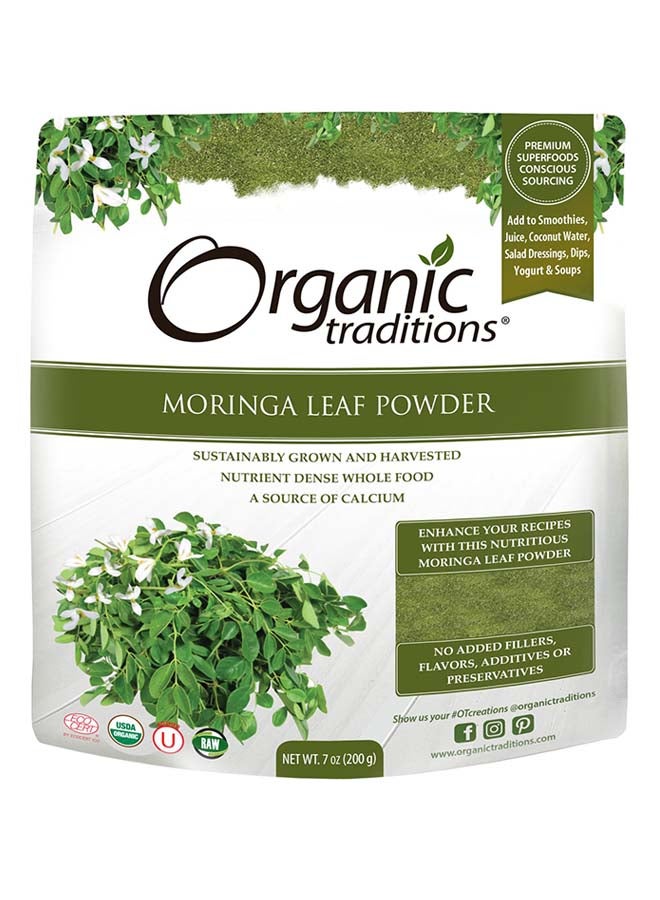 Organic Traditions - Moringa Leaf Powder 200grams - Image 1