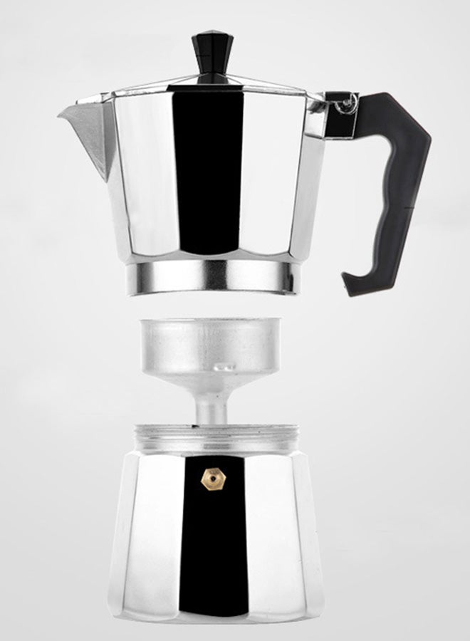 Generic Cordless Espresso Percolator Maker Silver 300ml  - Image 5