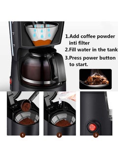 DAEWOO 12-Cups Coffee Maker 1L 1.0 L DCM-1872 Black/Clear  - Image 2