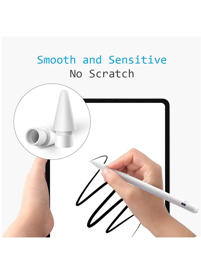 Sterlibox 4-Piece Replacement Nib Set For Apple Stylus Pen White  - Image 2
