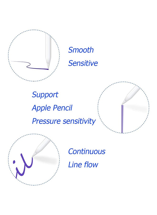 Sterlibox 4-Piece Replacement Nib Set For Apple Stylus Pen White - Image 3