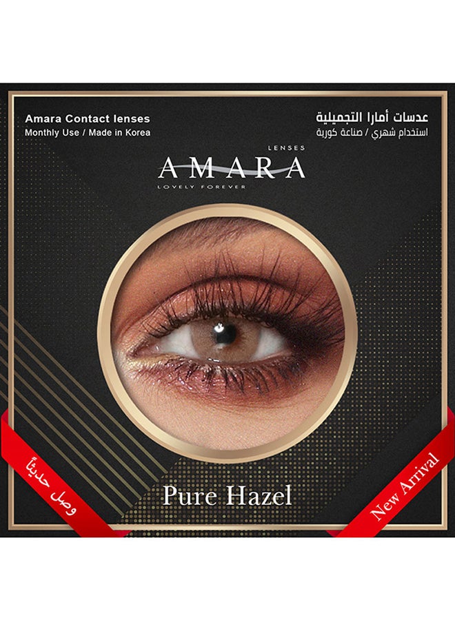 Amara Pure Hazel Monthly Disposable Contact Lenses - Image 2