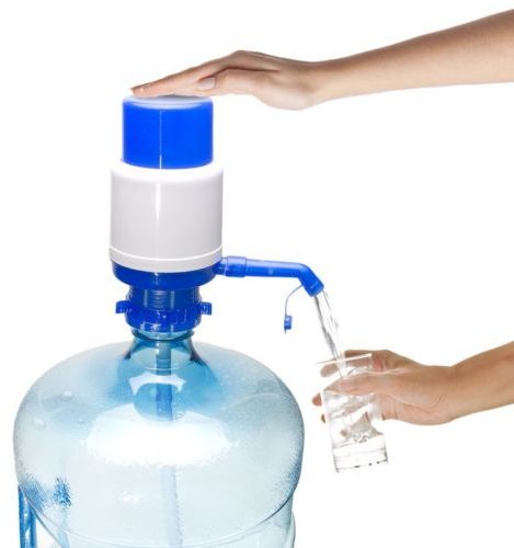 مضخة يدوية لمياه الشرب أزرق/ أبيض - Image 2