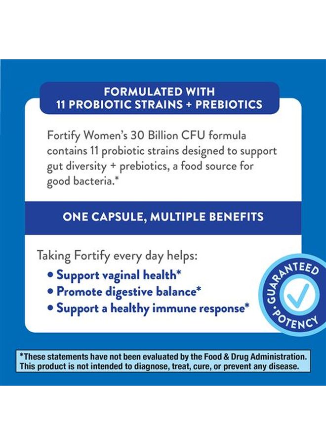 Fortify Probiotic Supplement - 30 Capsules