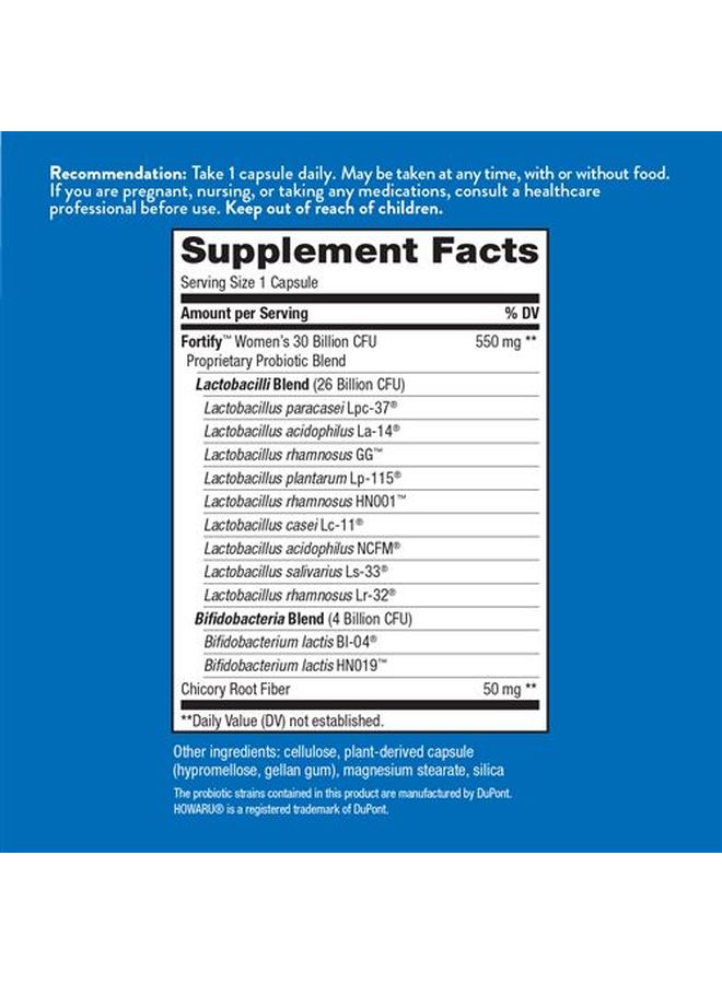 Fortify Probiotic Supplement - 30 Capsules