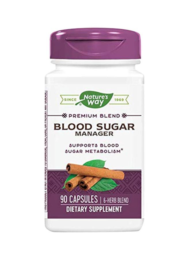 Nature's Way Pack Of 2 Blood Sugar Manager Dietary Supplement - 180 Capsules  - Image 1