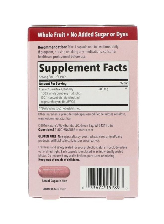 Nature's Way CranRx Bioactive Cranberry - 30 Capsules - Image 2