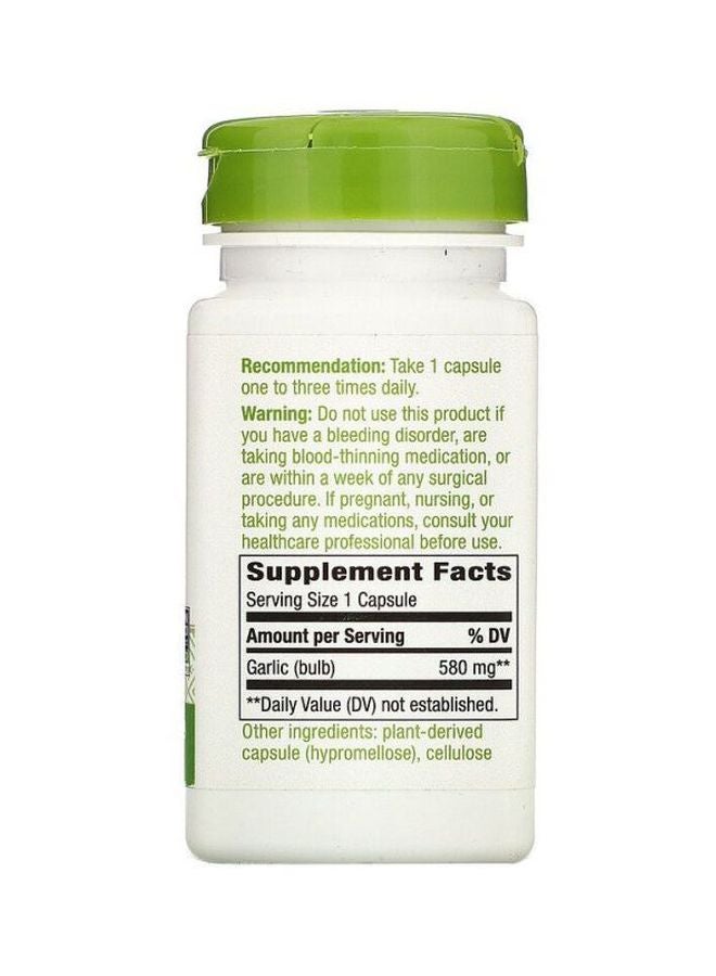 Nature's Way Garlic Bulb Dietary Supplement - 100 Vegan Capsules  - Image 2