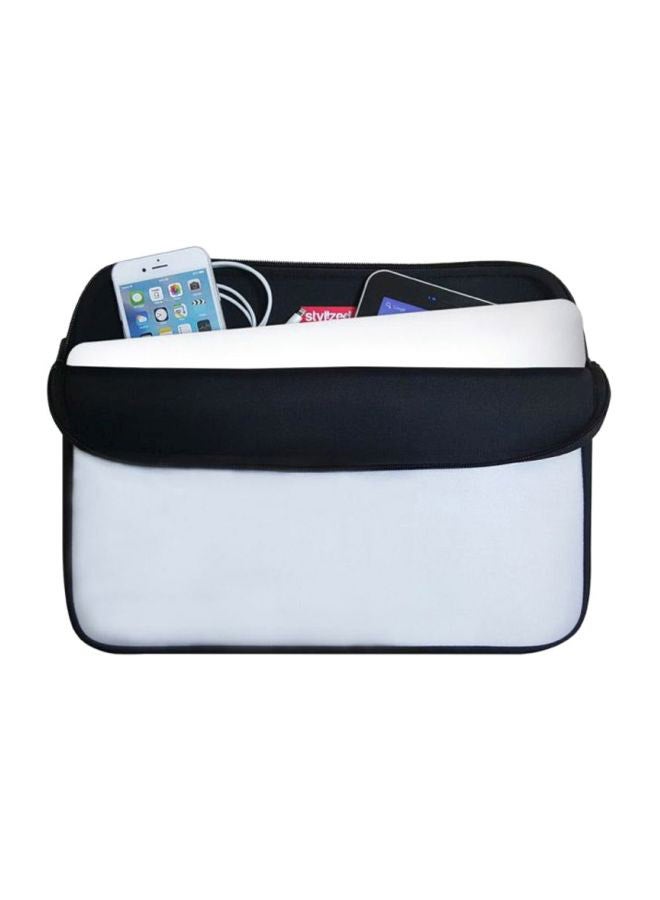 Stylizedd Premium Designer Sleeve With Strap For 15-Inch Laptops Blue/Red/White - Image 4