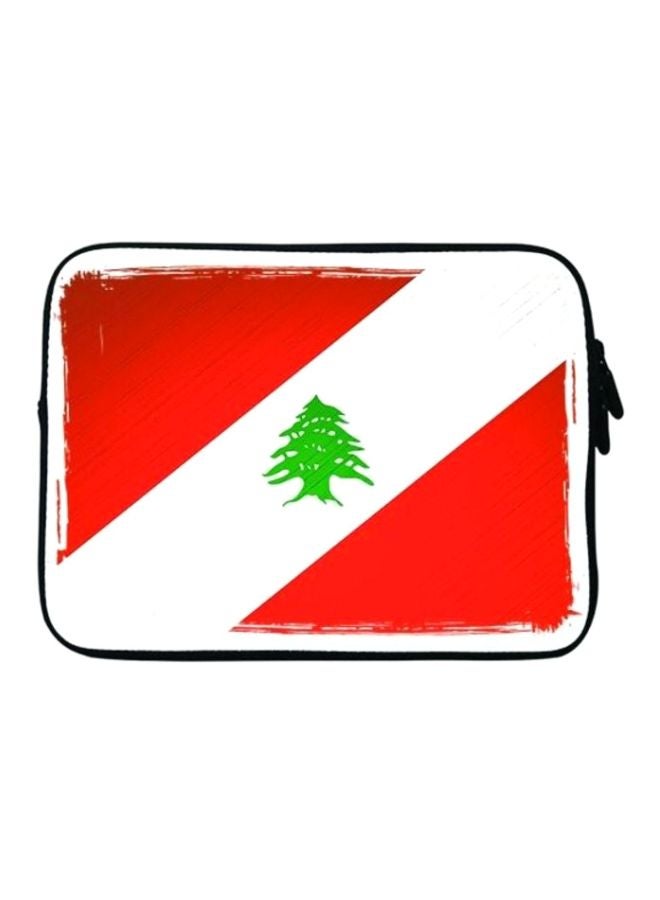 Stylizedd Sleeve With Strap For 15-Inch Laptop Red/White/Green - Image 1