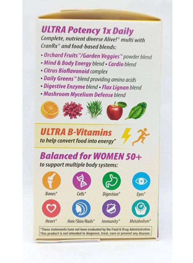Nature's Way Alive! Once Daily Women's 50+ Multi-Vitamin Supplement - 60 Tablets - Image 4