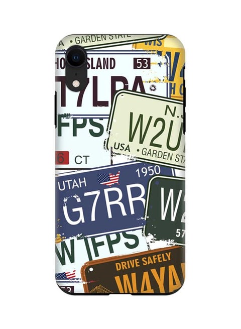 Protective Case Cover For Apple iPhone XR Number Plates
