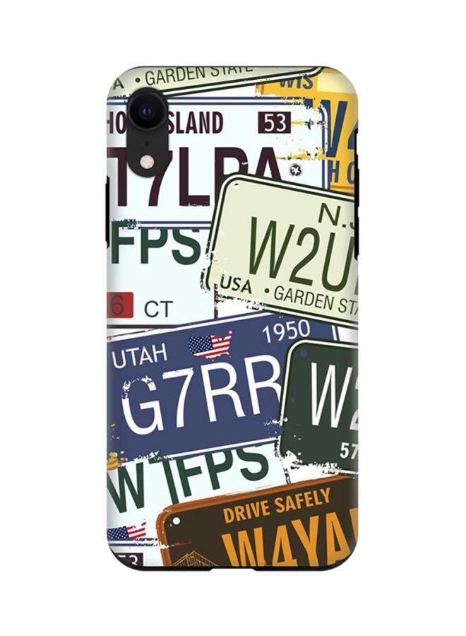Protective Case Cover For Apple iPhone XR Number Plates