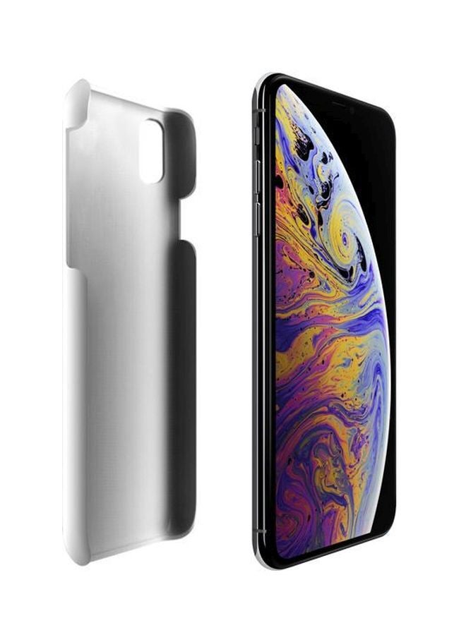 Stylizedd Printed Case Cover For Apple iPhone XS Max Orange/White - Image 2