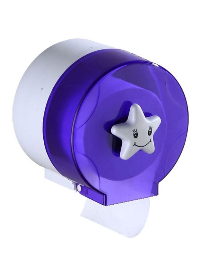 CYTHERIA Paper Towel And Tissue Holder Purple/White 14.4x13.5x15.8cm