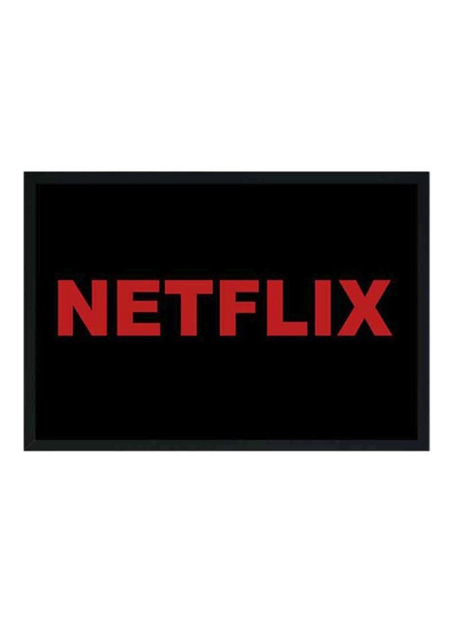 لوحة فنية جدارية بتصميم عصري بطبعة علامة تجارية أسود/أحمر 33x22x2Ø³Ù†ØªÙŠÙ…ØªØ±