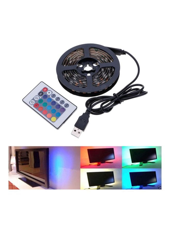 فوبيري شريط إضاءة LED بمنفذ USB مع جهاز تحكم عن بعد وكابل متعدد الألوان - Image 2