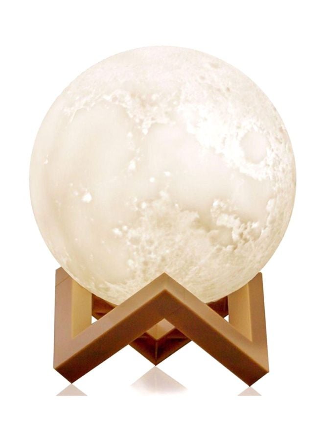 Beauenty 3D LED Moon Light With Remote Control White 8x13cm - Image 2