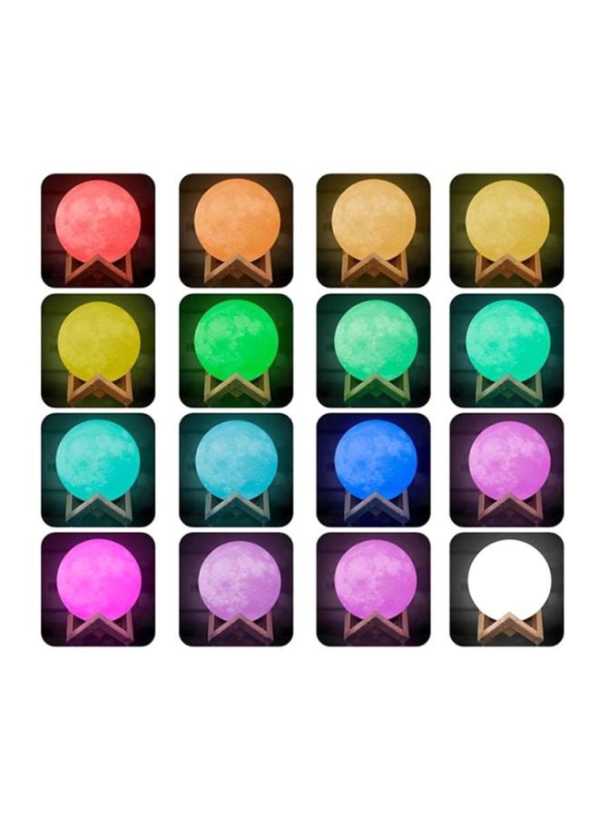 Beauenty 3D LED Moon Light With Remote Control White 8x13cm - Image 4