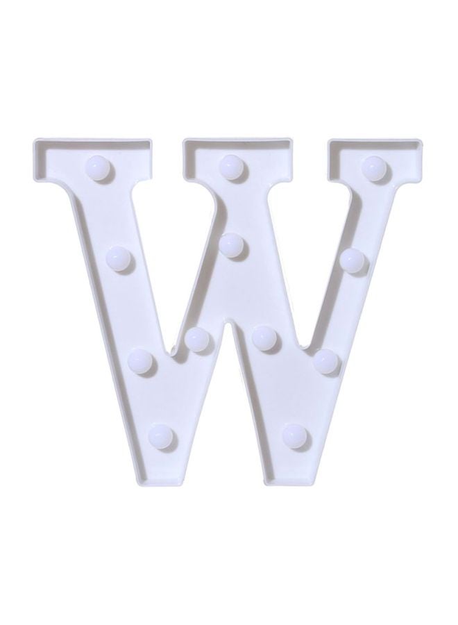 W Alphabet LED Letter Light White - v1601381791/N21503812A_1