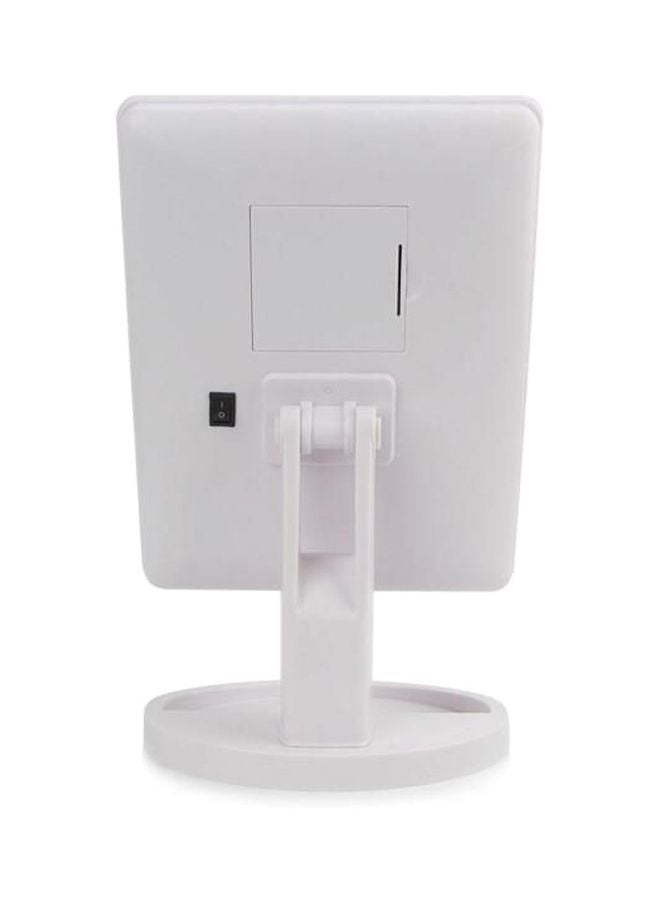Generic Rotatable LED Light Mirror White 22 x 17cm  - Image 2