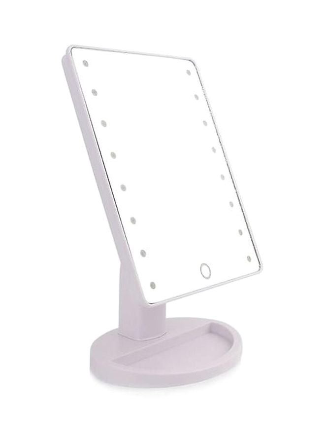 Generic Rotatable LED Light Mirror White 22 x 17cm  - Image 3