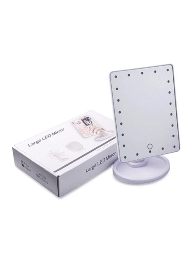 Generic Rotatable LED Light Mirror White 22 x 17cm  - Image 4