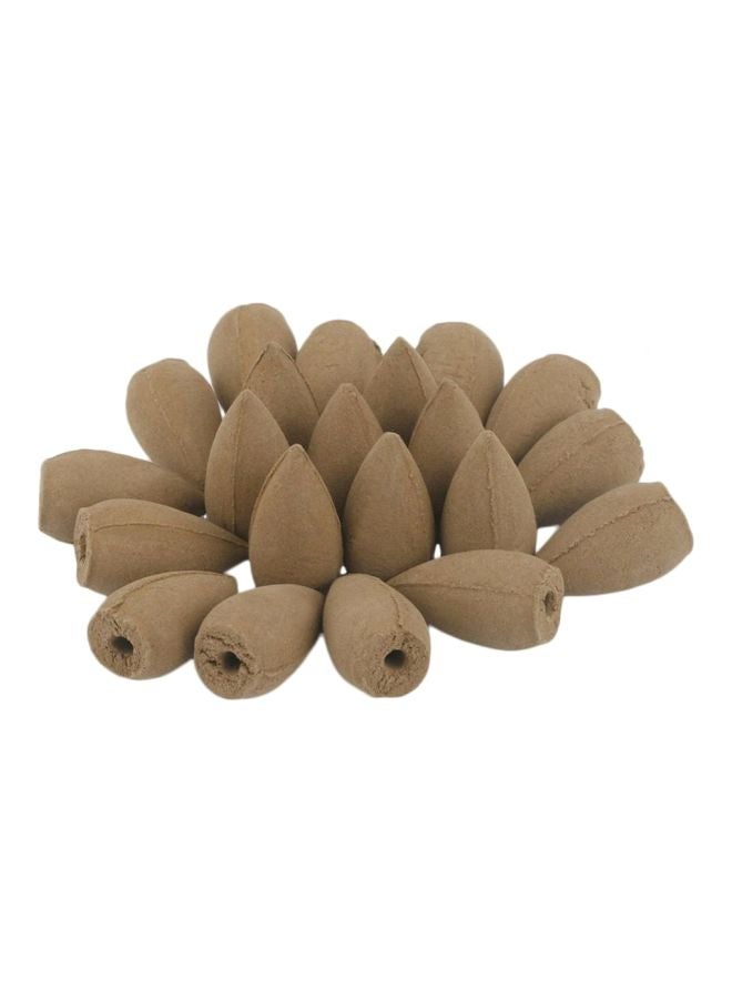 أوتاد - 40 قطعة من بخور خشب الصندل على شكل الطلقات بني - Image 1