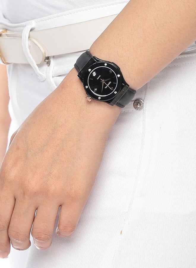 Geneval of Switzerland Women's Analog Watch GLS1612BRBB - 30 mm - Black  - Image 5