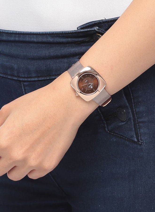 Geneval of Switzerland Women's Mesh Analog Watch GM1616RO - Image 4