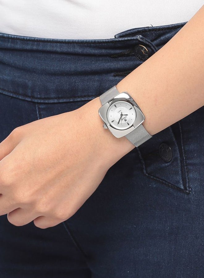 Geneval of Switzerland Women's Mesh Analog Watch GM1616WW - Image 4