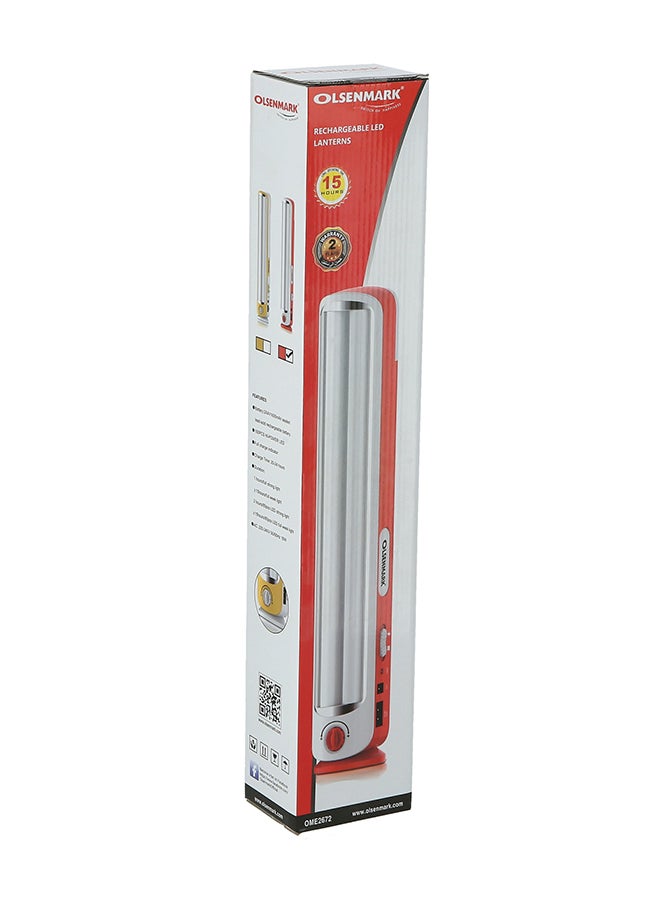 Olsenmark Rechargeable LED Emergency Lantern Orange/White 72x50x400mm  - Image 4