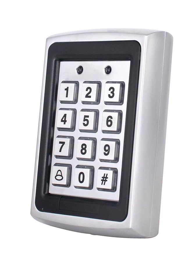 RFID Metal Access Control Card Reader Keypad Black 15x9x10.5cm - Image 4