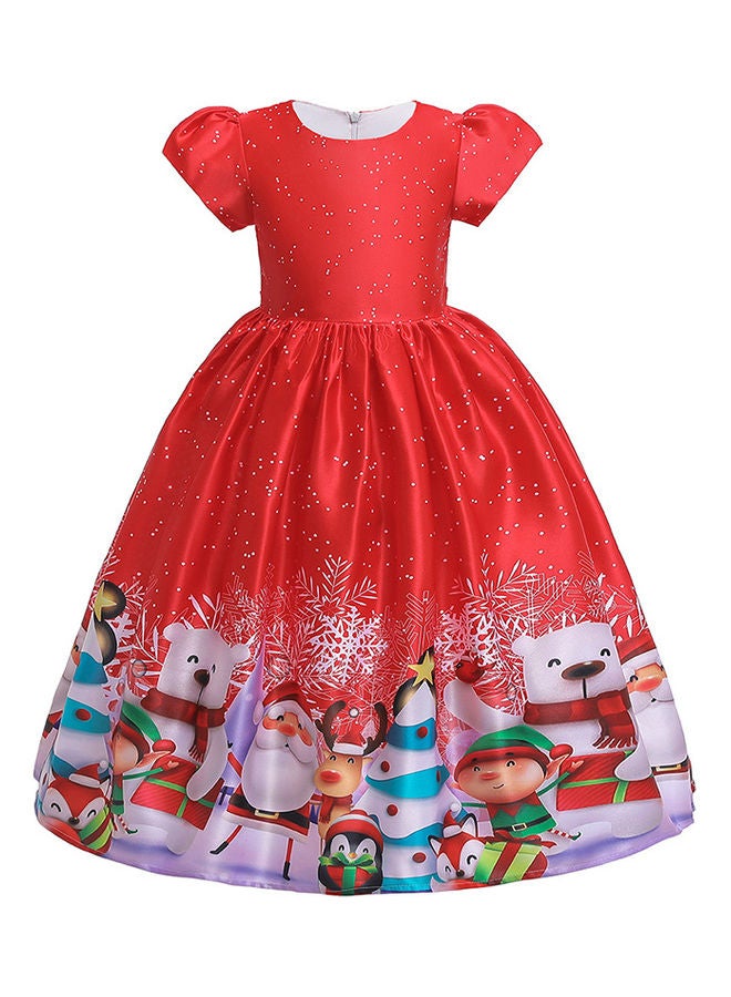 BG Christmas Snowflake Princess Dress 130cm - Image 1