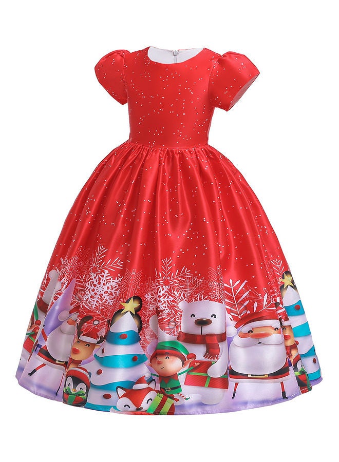 BG Christmas Snowflake Princess Dress 130cm - Image 2