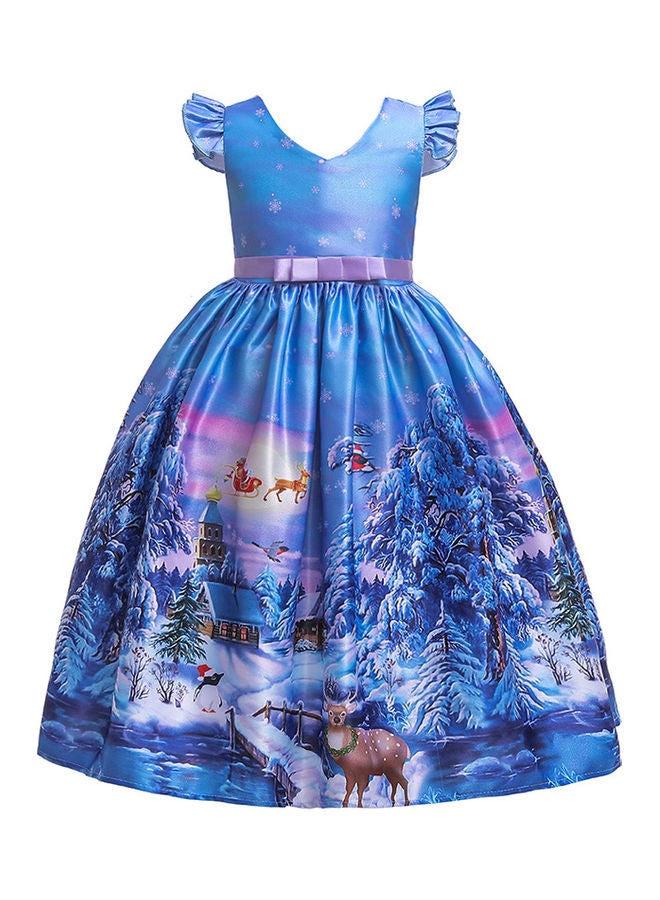 BG Christmas Snowflake Princess Dress 120cm - Image 1