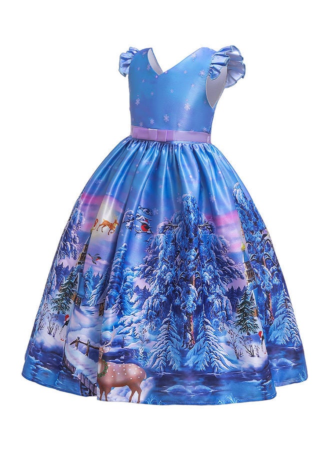 BG Christmas Snowflake Princess Dress 120cm - Image 2